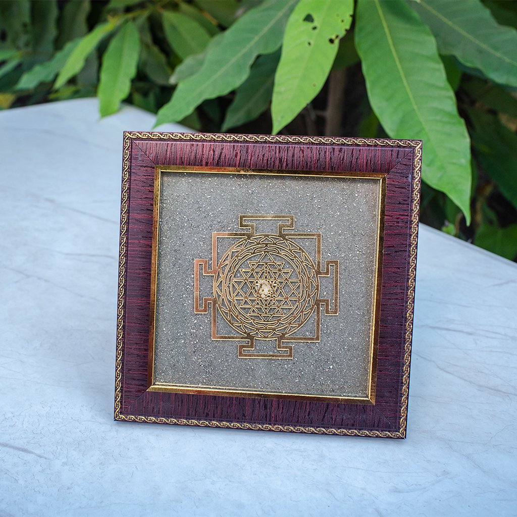 pyrite frame laxmi yantra